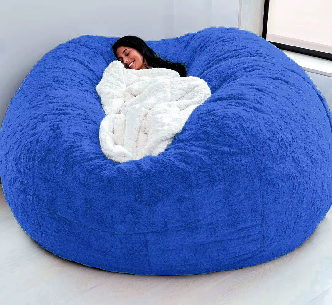 Giant Fur Bean Bag Sofa Cover