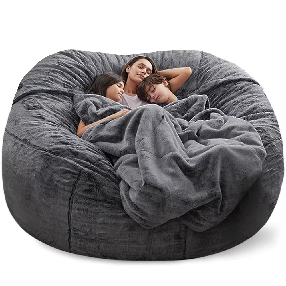 Giant Fur Bean Bag Sofa Cover