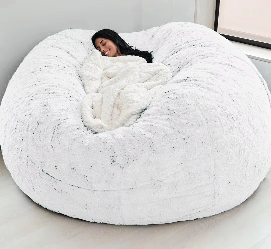 Giant Fur Bean Bag Sofa Cover