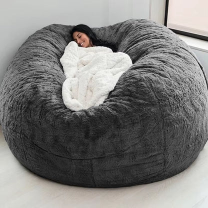 Giant Fur Bean Bag Sofa Cover