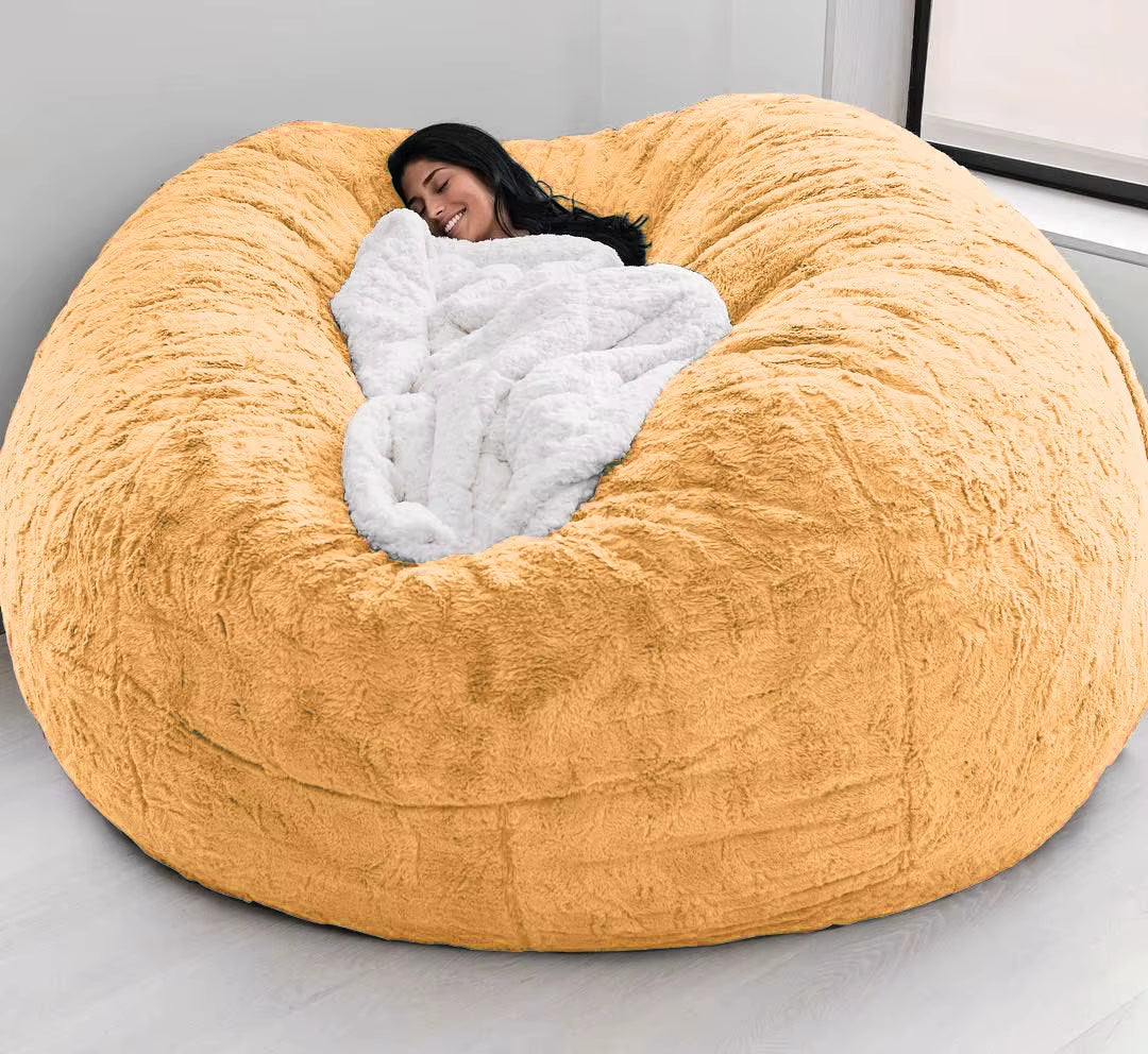 Giant Fur Bean Bag Sofa Cover