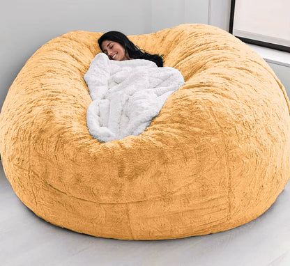 Giant Fur Bean Bag Sofa Cover