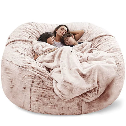 Giant Fur Bean Bag Sofa Cover