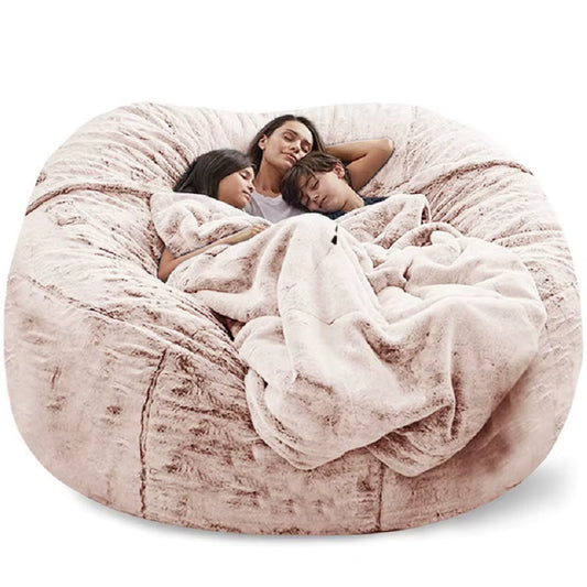 Giant Fur Bean Bag Sofa Cover