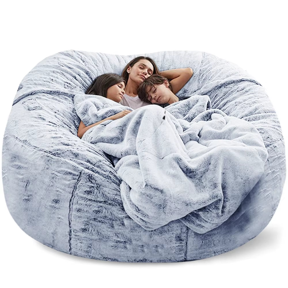 Giant Fur Bean Bag Sofa Cover