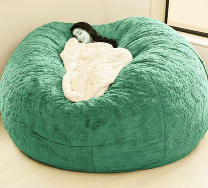 Giant Fur Bean Bag Sofa Cover