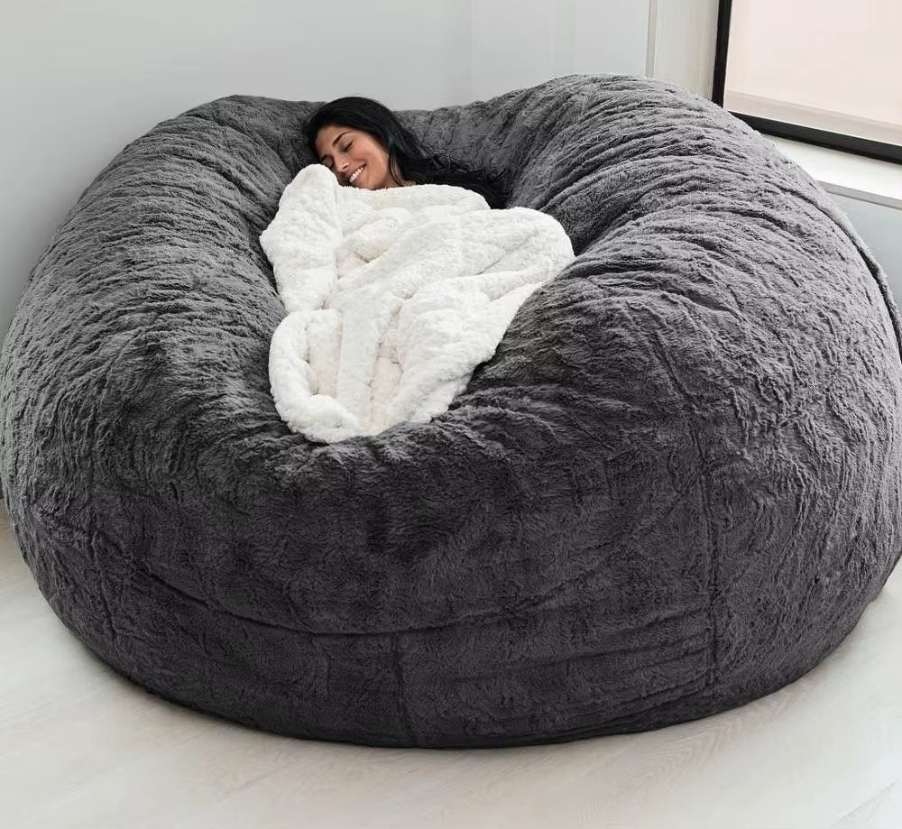Giant Fur Bean Bag Sofa Cover