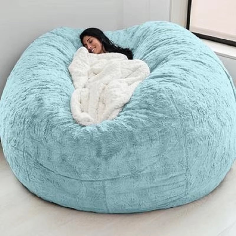 Giant Fur Bean Bag Sofa Cover