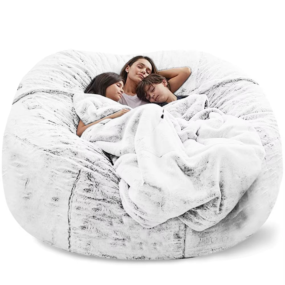 Giant Fur Bean Bag Sofa Cover