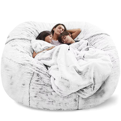 Giant Fur Bean Bag Sofa Cover