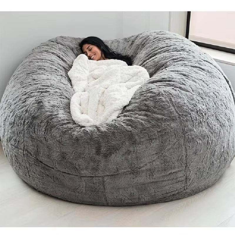 Giant Fur Bean Bag Sofa Cover