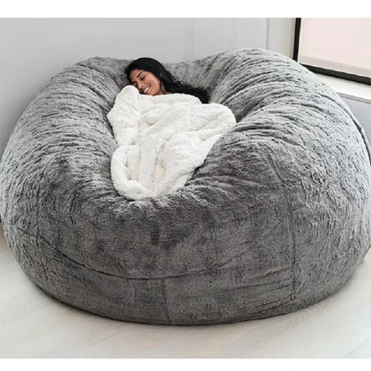Giant Fur Bean Bag Sofa Cover