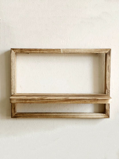 Rustic Wooden Floating Wall Shelves