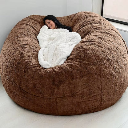 Giant Fur Bean Bag Sofa Cover