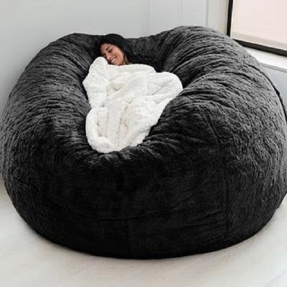 Giant Fur Bean Bag Sofa Cover