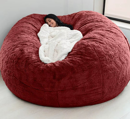 Giant Fur Bean Bag Sofa Cover