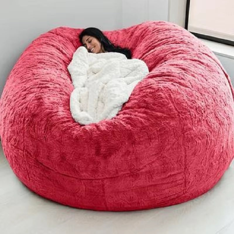 Giant Fur Bean Bag Sofa Cover