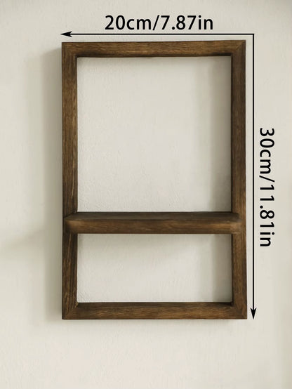 Rustic Wooden Floating Wall Shelves