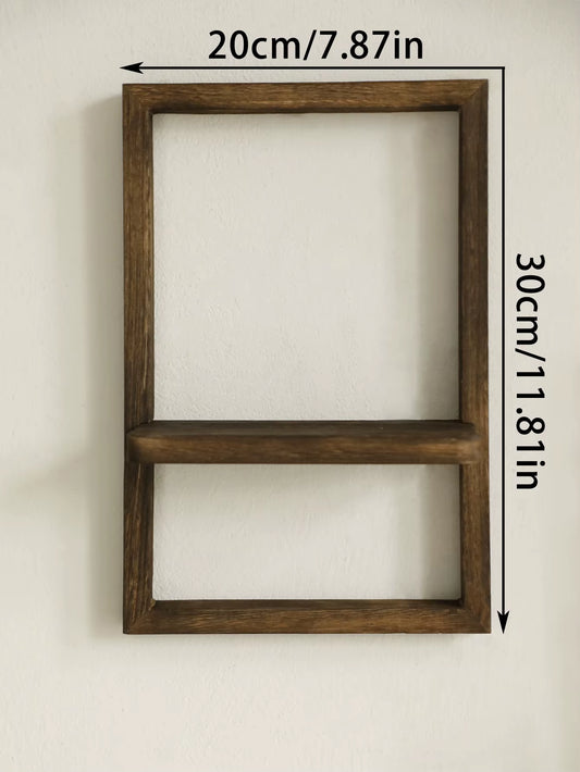 Rustic Wooden Floating Wall Shelves